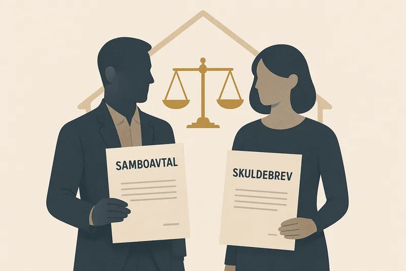 Samboavtal och skuldebrev - ett paket för trygghet