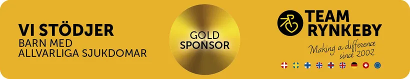 Vi stödjer barn med allvarliga sjukdomar — Team Rynkeby, Gold Sponsor